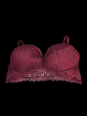 Xhilaration Floral Lace Long Line Bra Size 38D